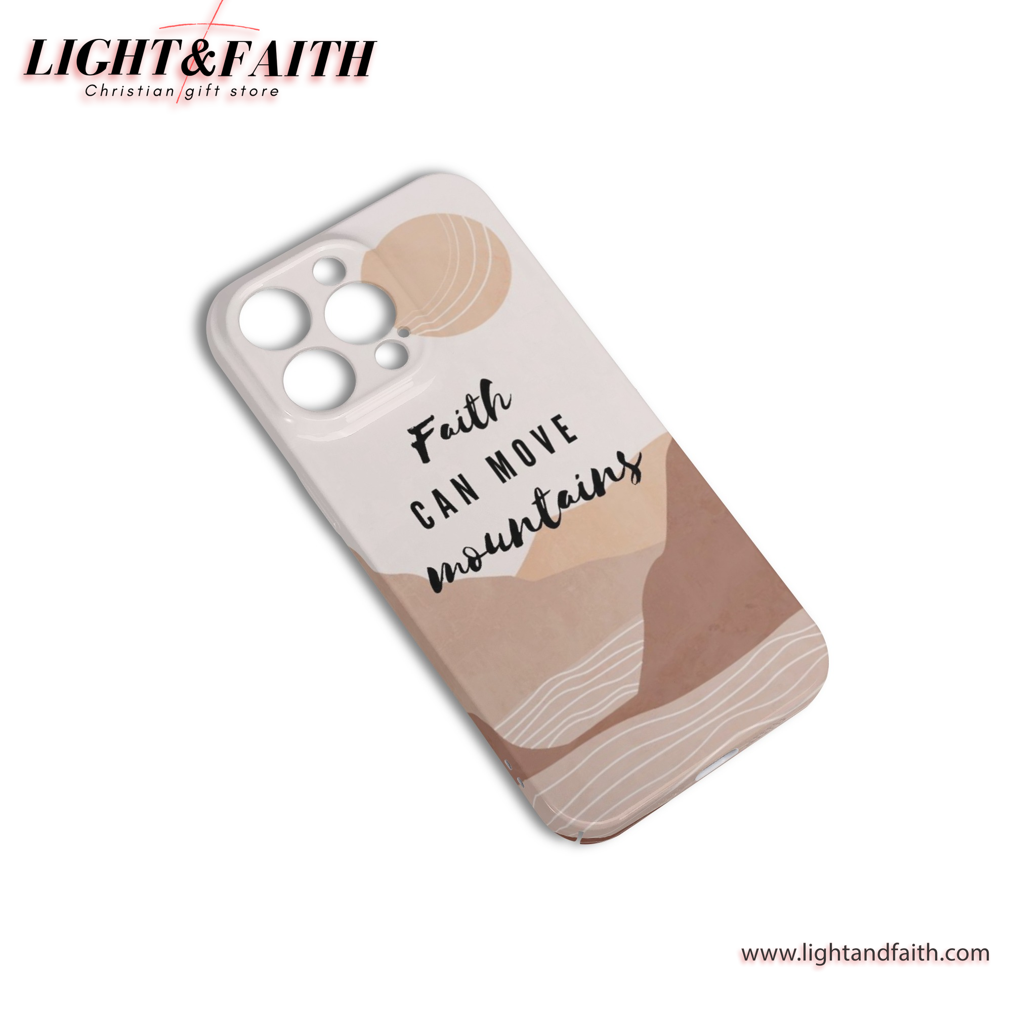 Faith Can Move Mountain Phone Case, Christian Phone Case, Bible Verse Phone Case, Religious Gift, PCLAF31